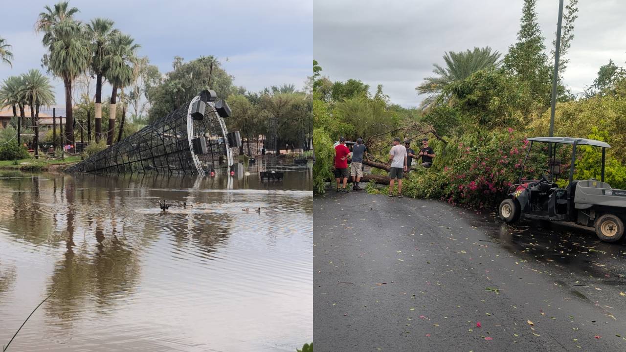 Phoenix Zoo is temporarily closed following storm damage during Monday's severe storm. 
