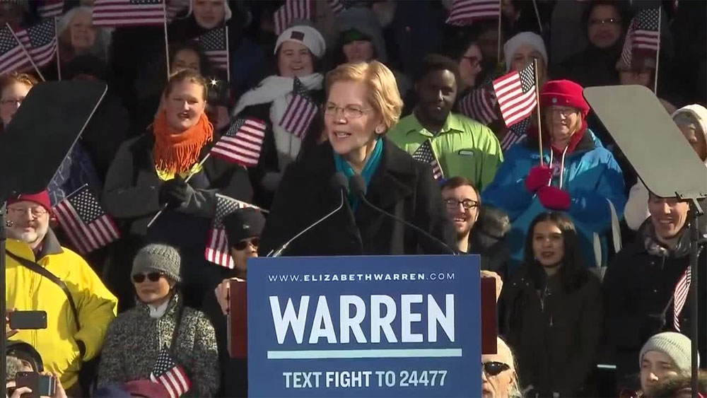 WPTV Elizabeth Warren presidential campaign