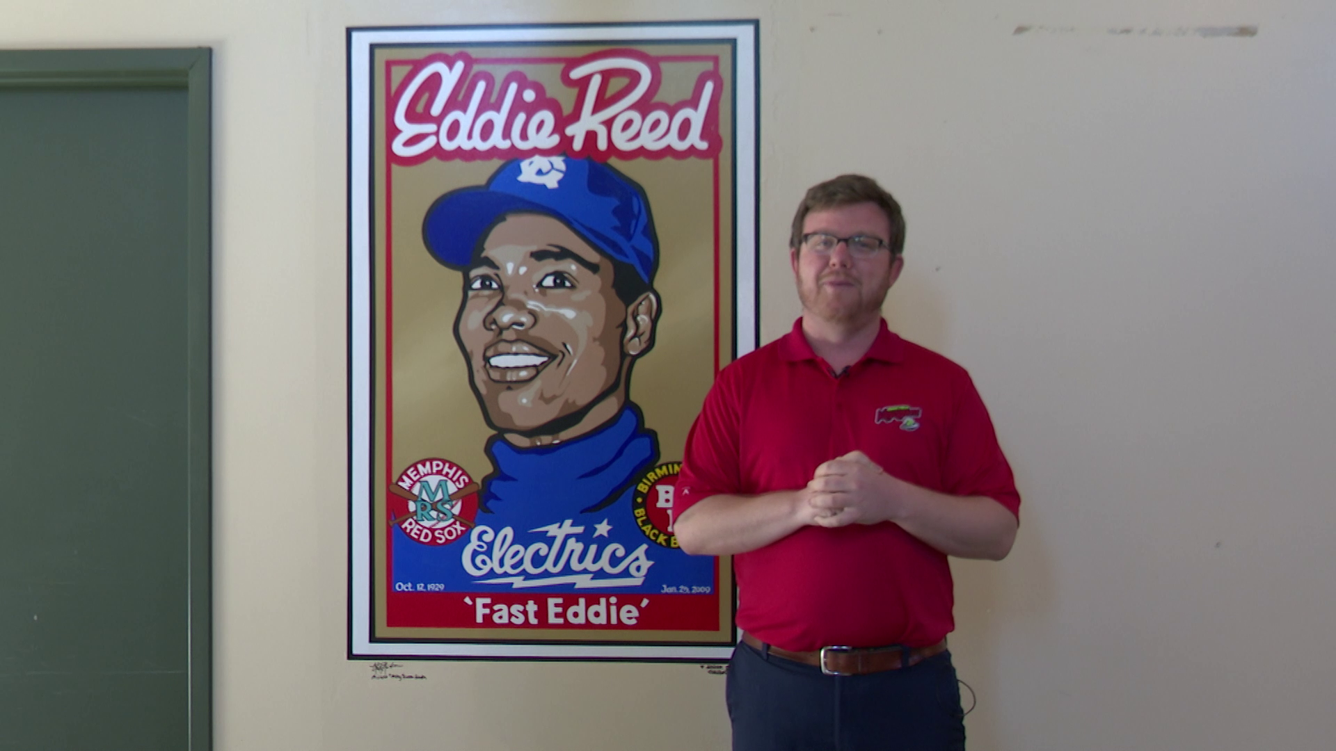 Mural of Great Falls baseball icon Eddie Reed unveiled at Centene Stadium