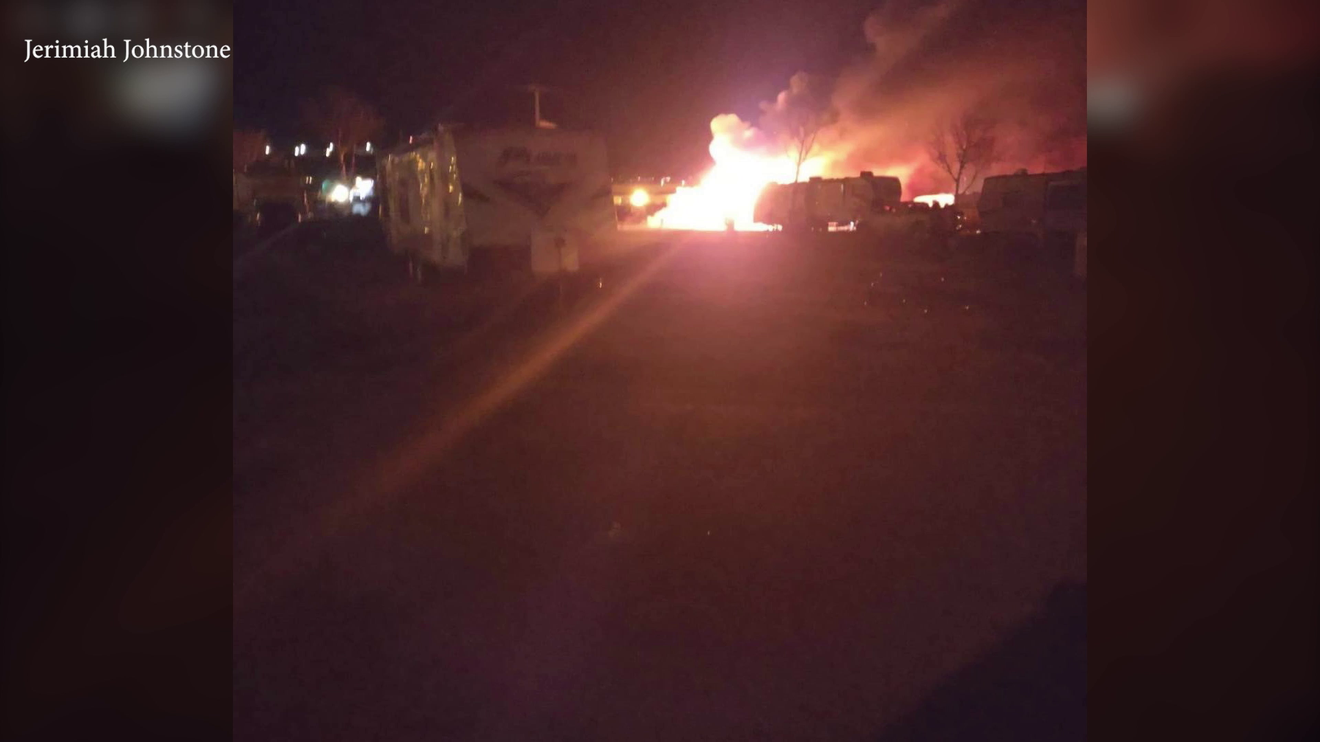 Fire at Dick's RV Park in Great Falls