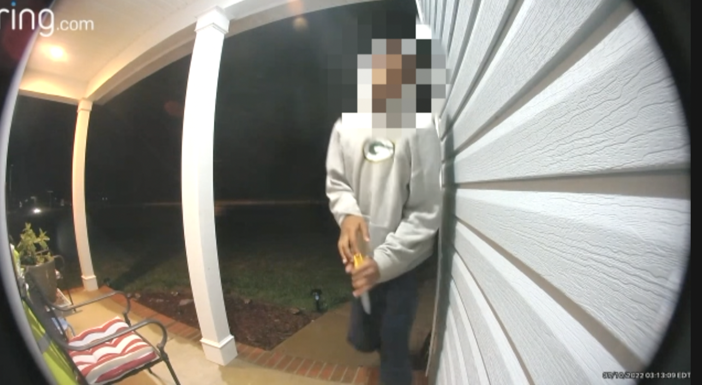 Teen caught on camera 