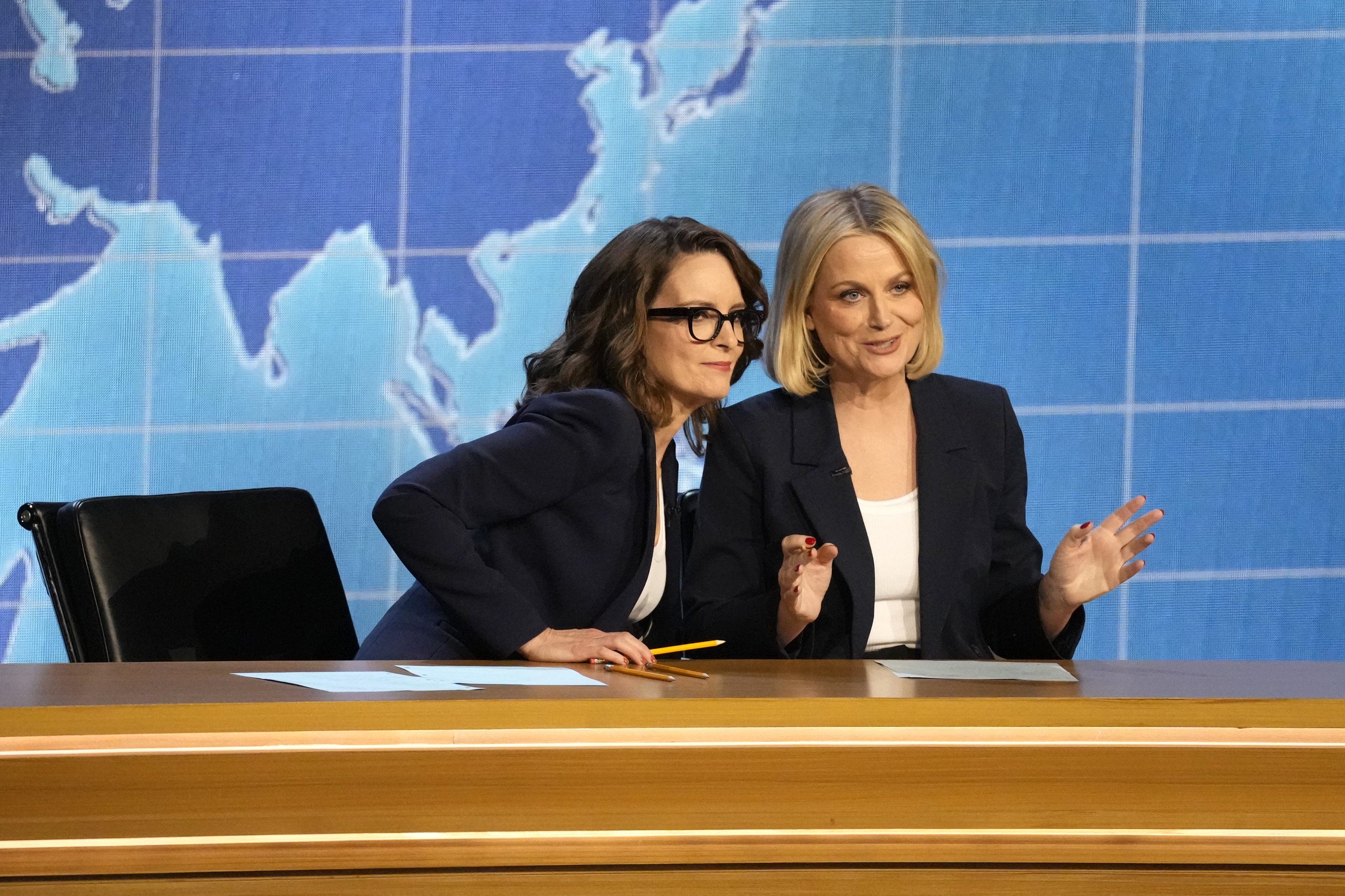 Tina Fey, left, and Amy Poehler. 