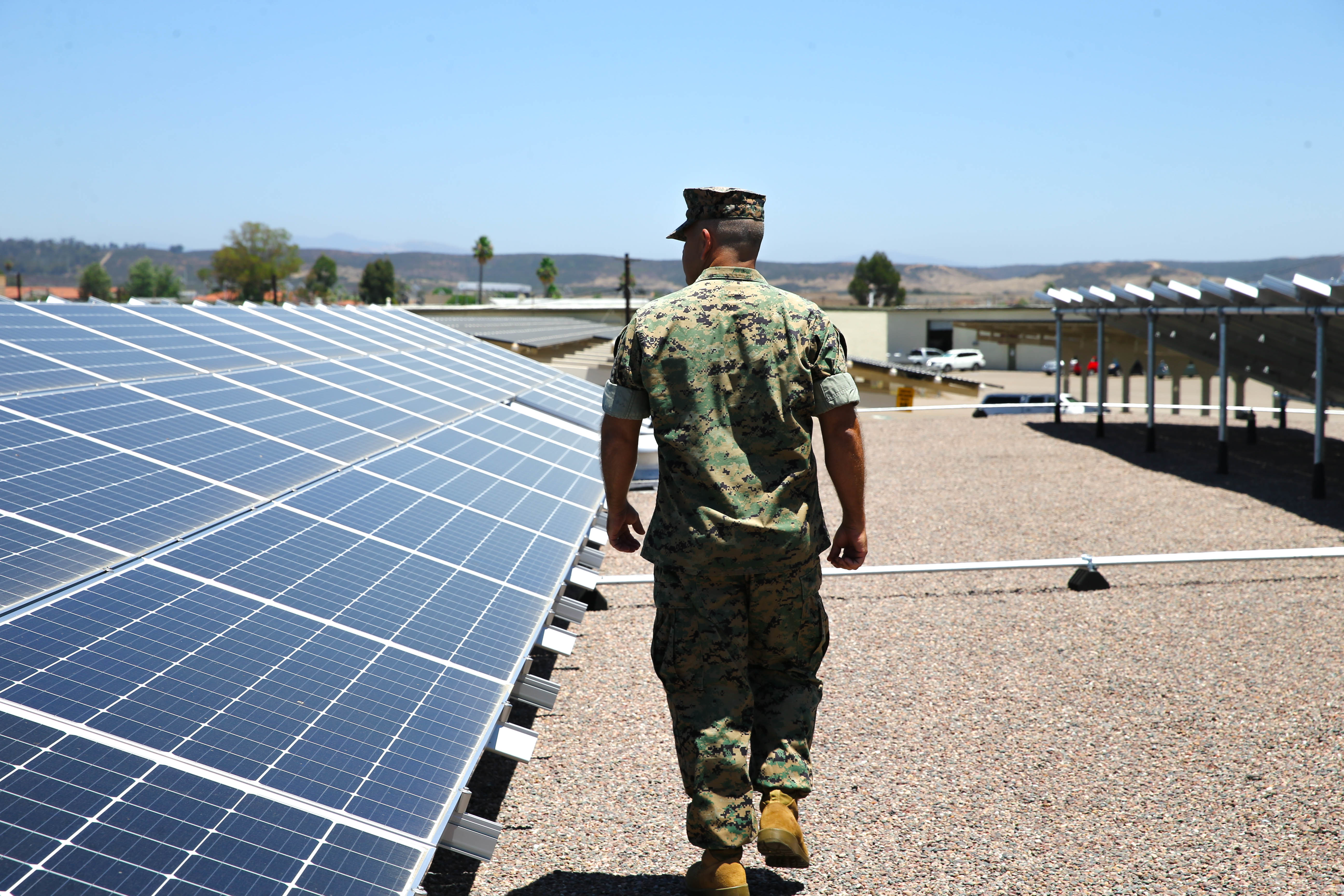 Solar panels at MCAS Miramar