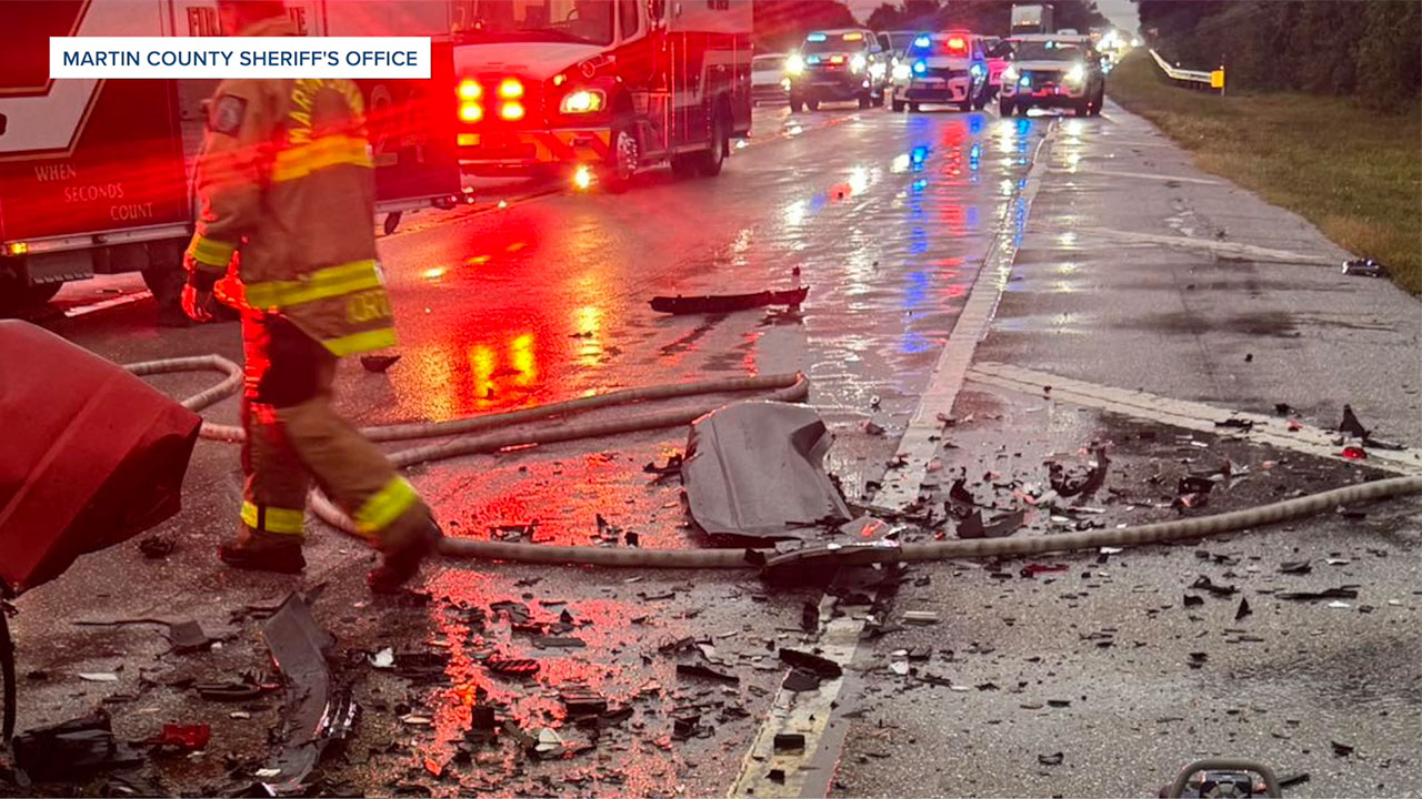 Double fatal crash on State Road 710 in Martin County on Sept. 23, 2025.