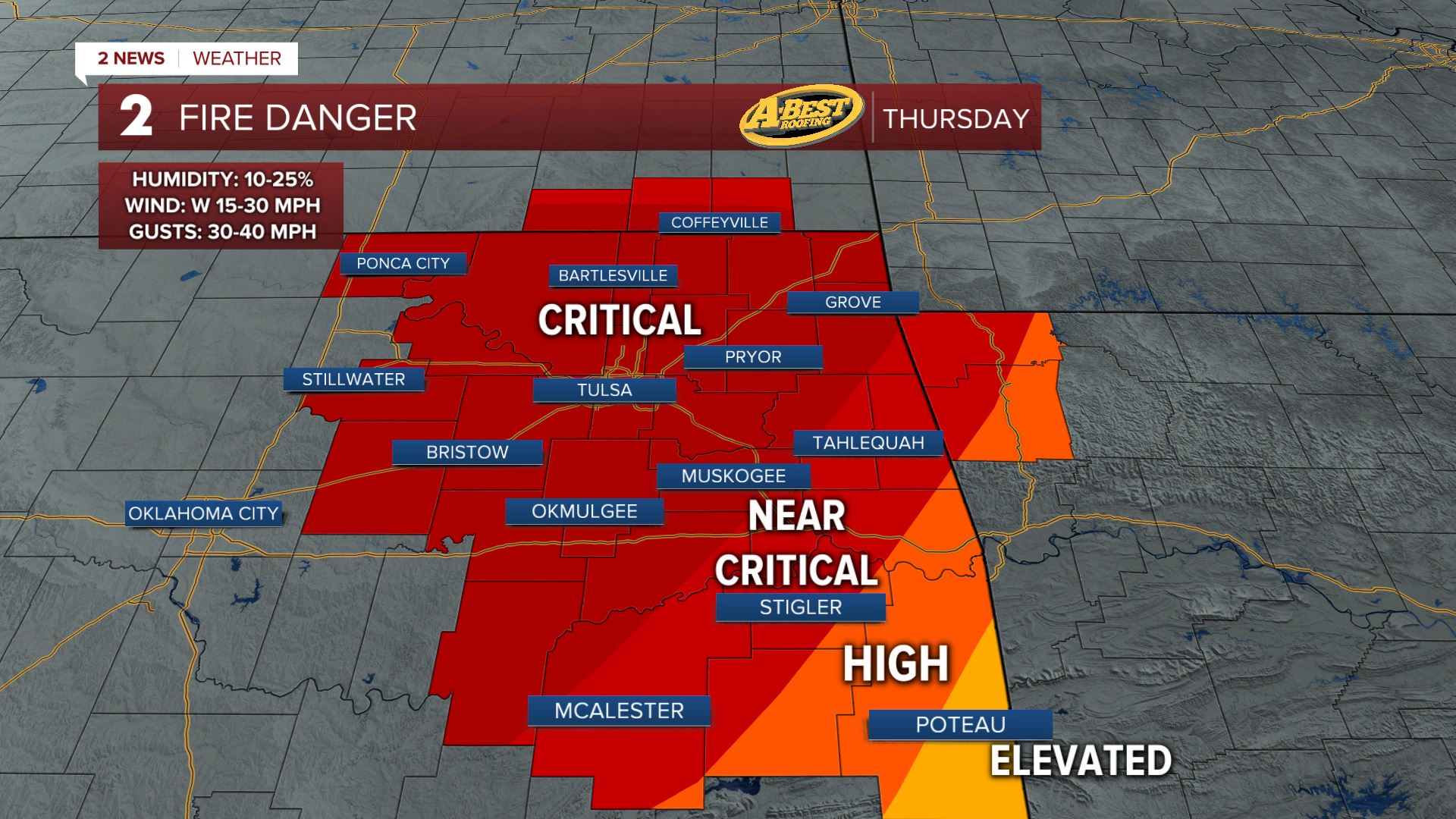 Critical Fire Damage Green Country