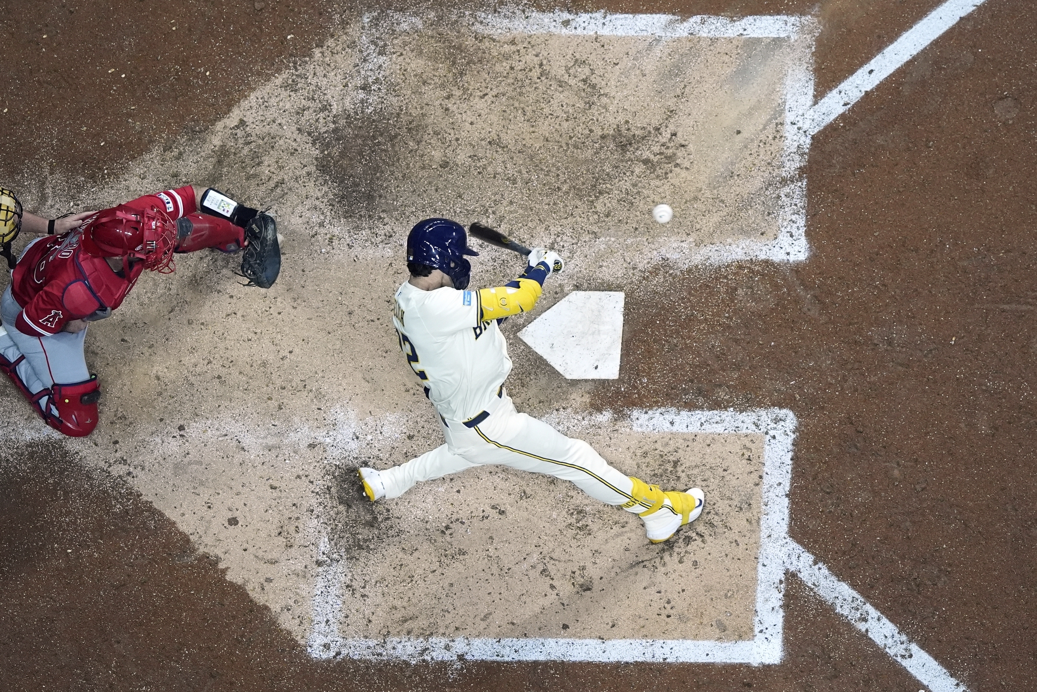 Angels Brewers Baseball