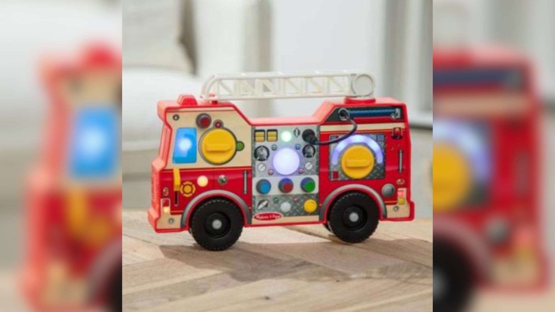 Lights & sounds fire truck activity board 