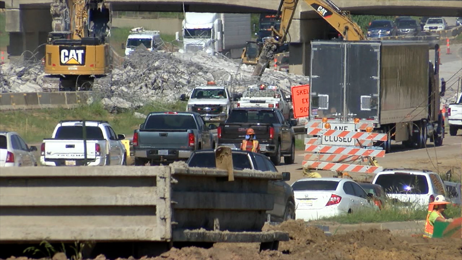 I-44/US 75 construction slows traffic