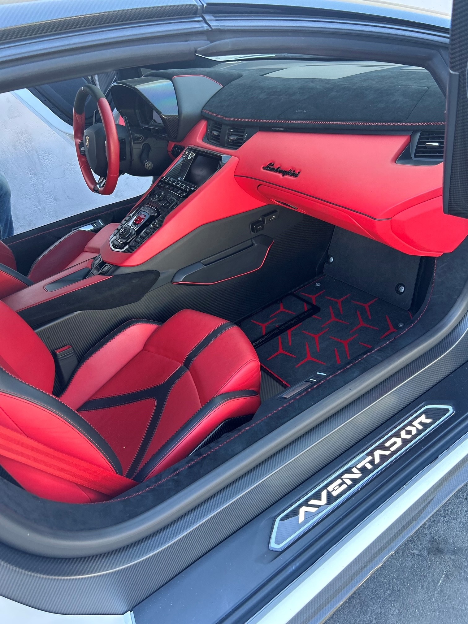 Stolen Lamborghini Aventador interior