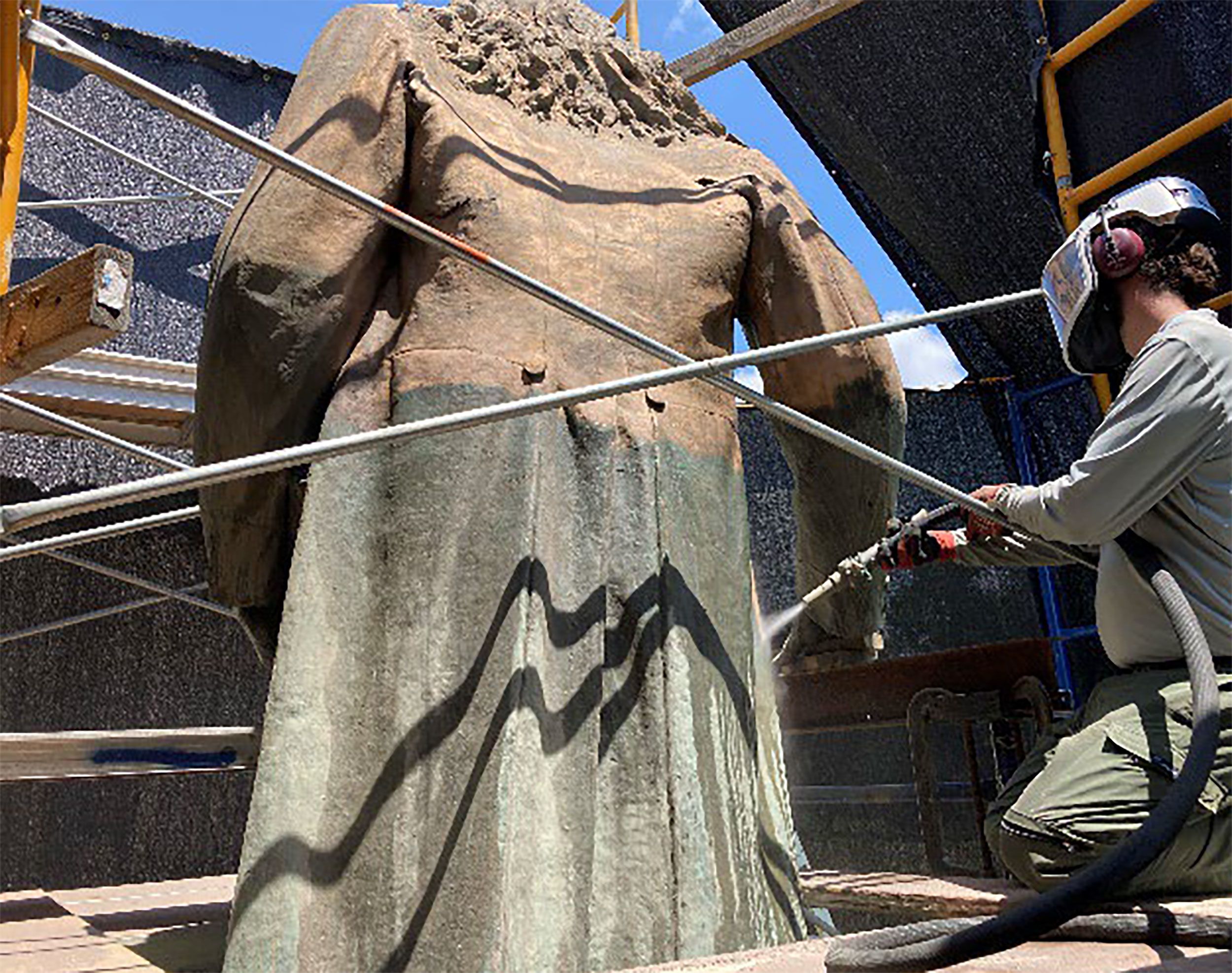 Albert Pike statue restoration