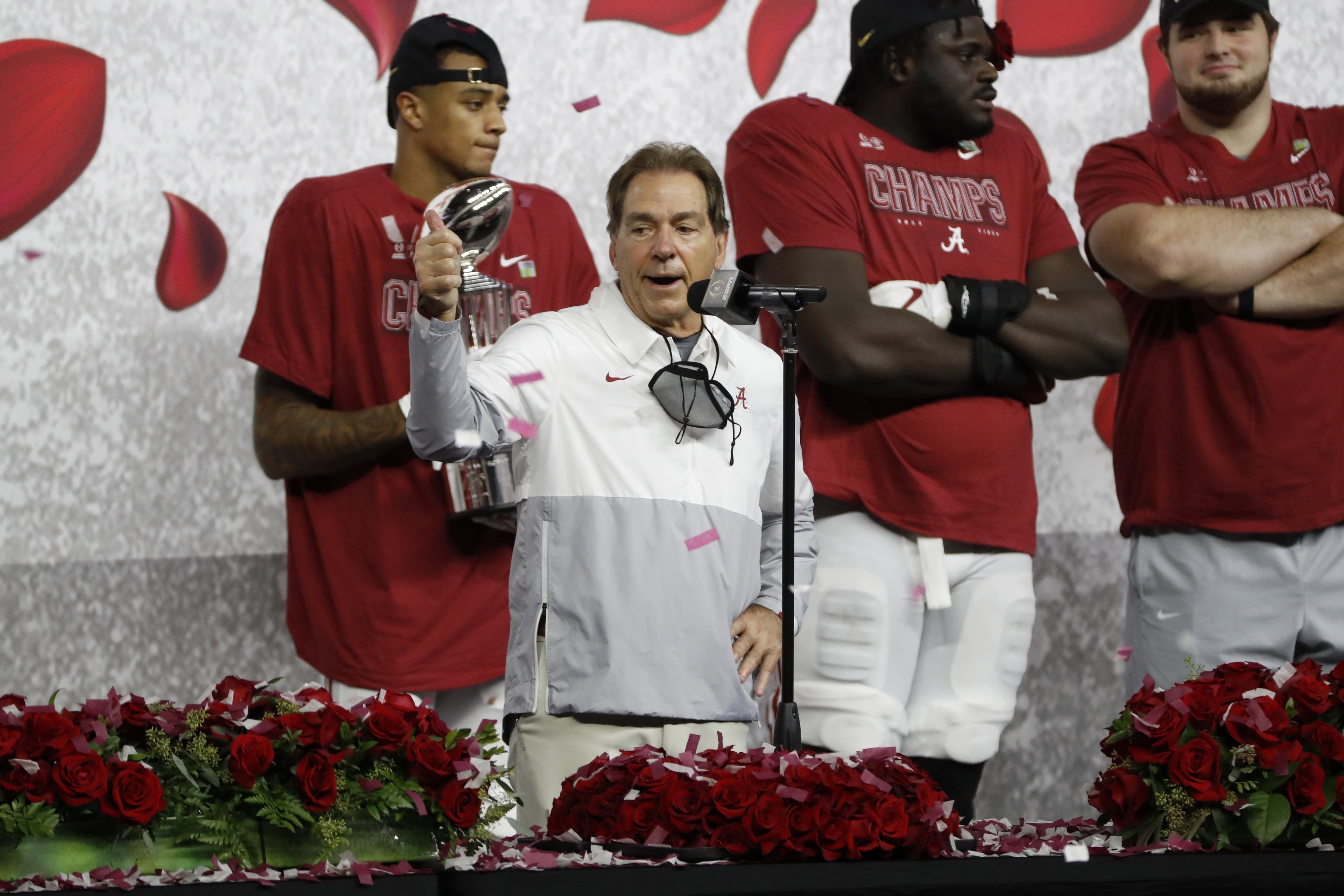 Nick Saban Rose Bowl Football