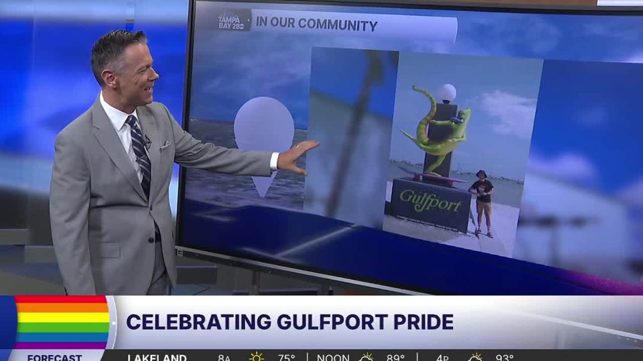 Meteorologist Greg Dee visits Gulfport Pride