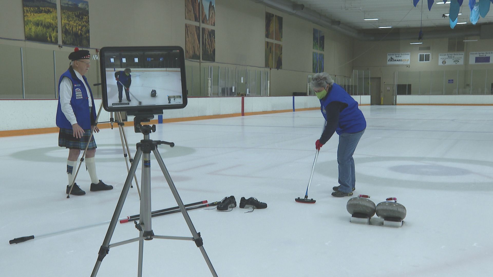 Zoom curling clinic for disabled veterans