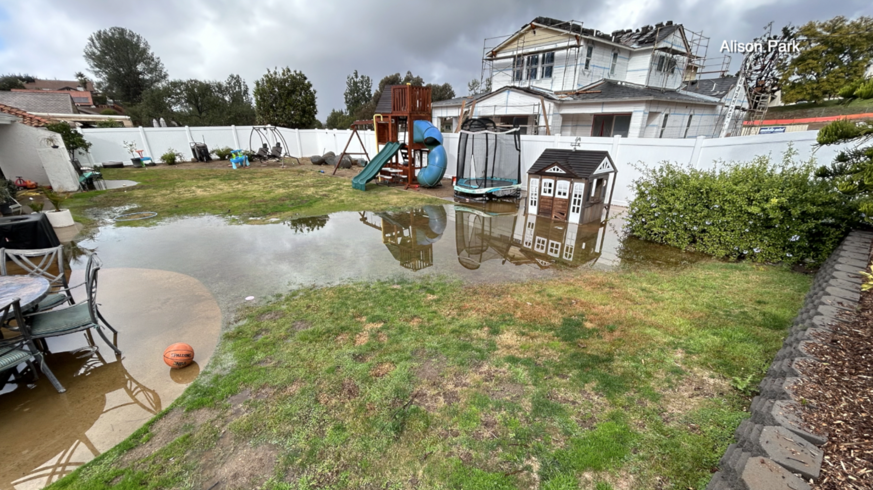 Home floods along Stoneridge Country Club
