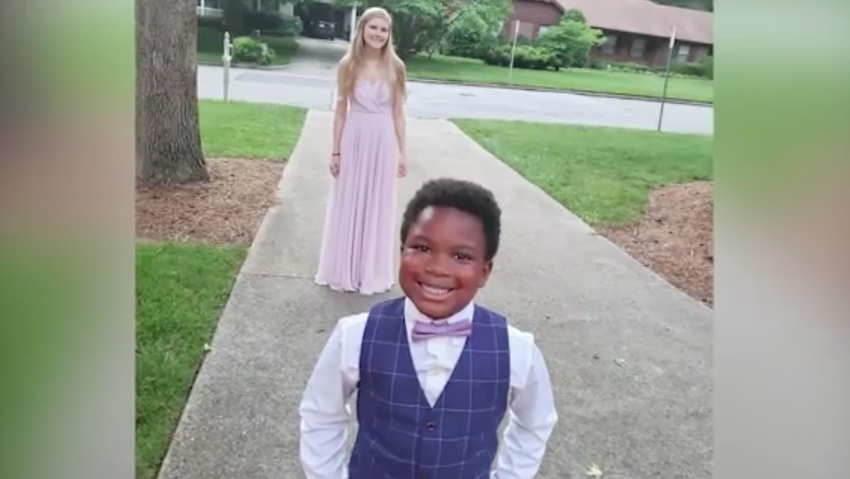 North Carolina child hosts prom for his babysitter