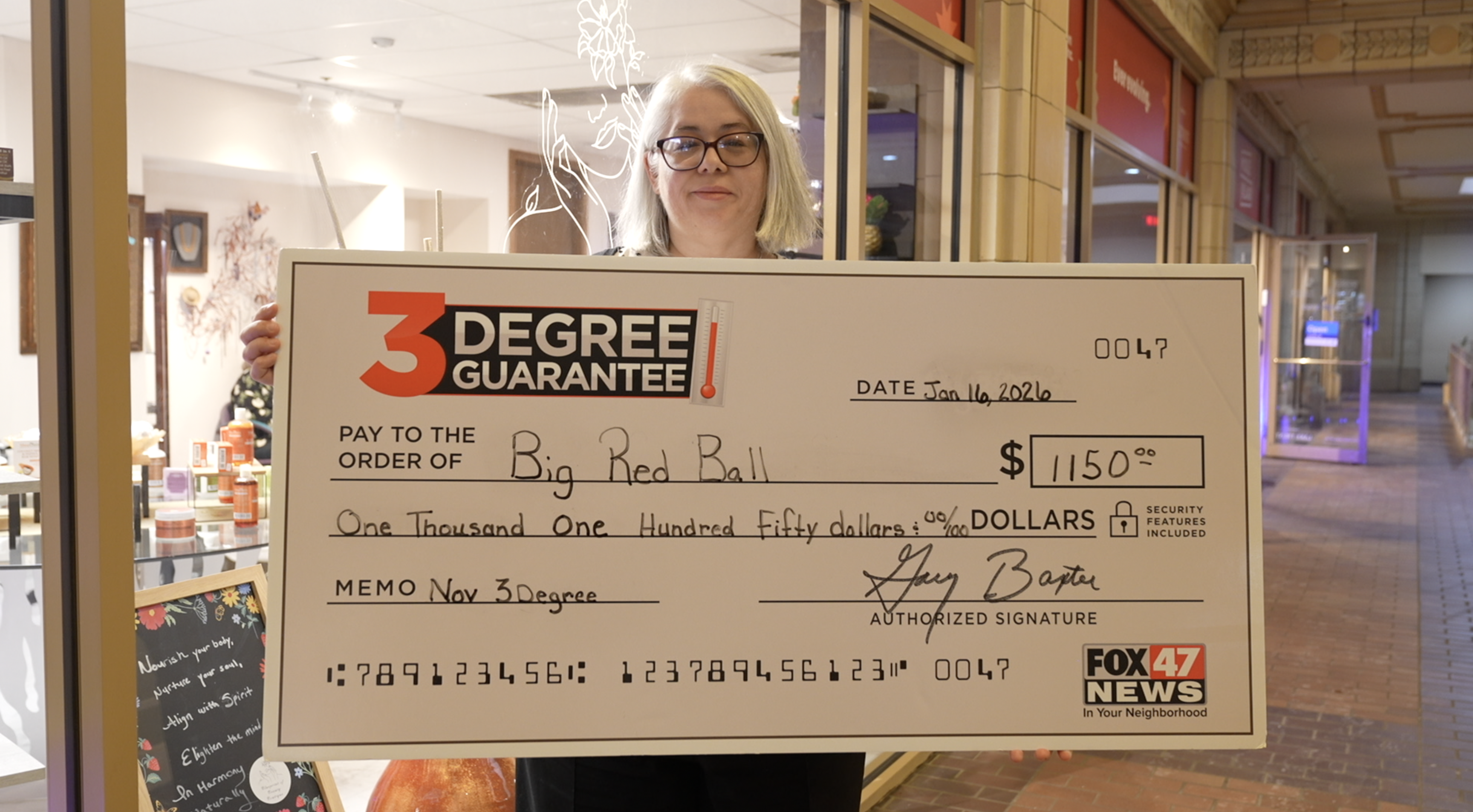 3 DEGREE GUARANTEE: Big Red Ball