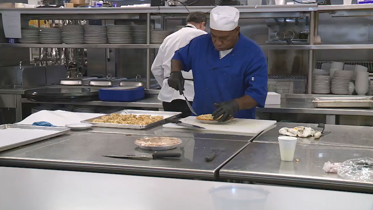 The Lord's Place in West Palm Beach hosted a Thanksgiving lunch on Nov. 21, 2023, for more than 300 people experiencing homelessness.