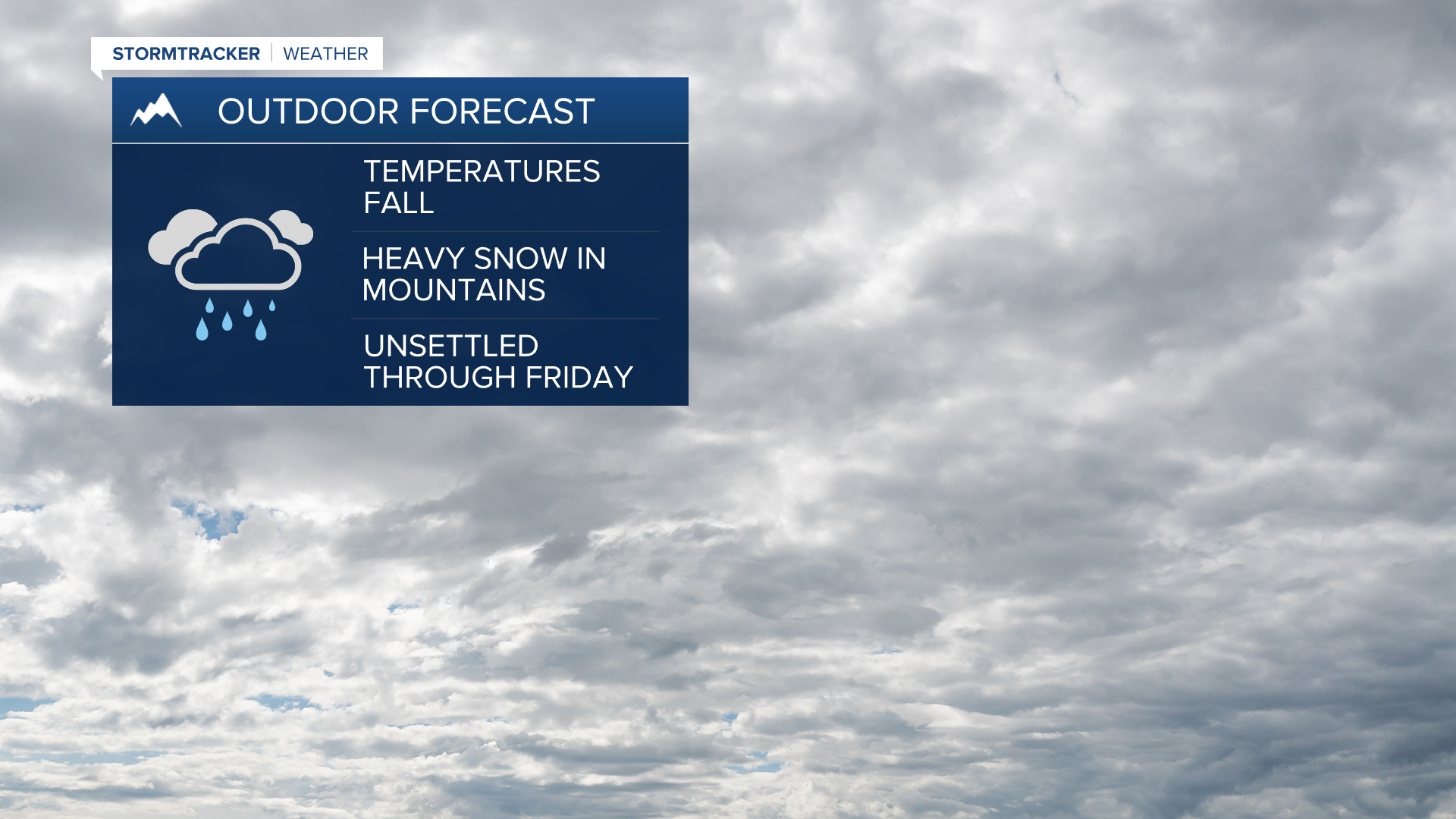 Temperatures take a fall Thursday