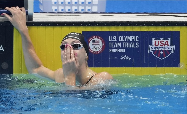 Gretchen Walsh breaks world record in women's swimming.