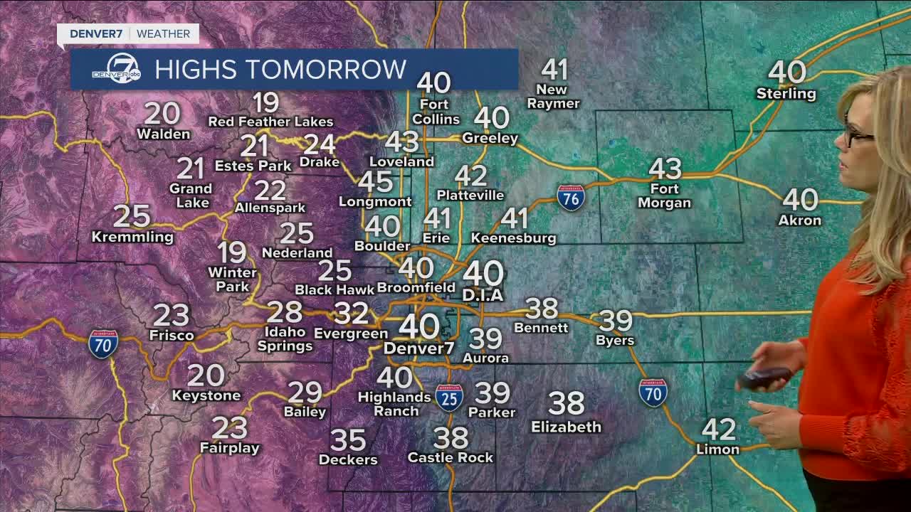 Highs on Sunday