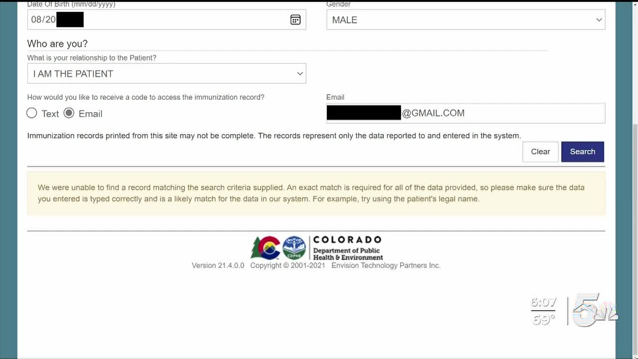 vaccine data base