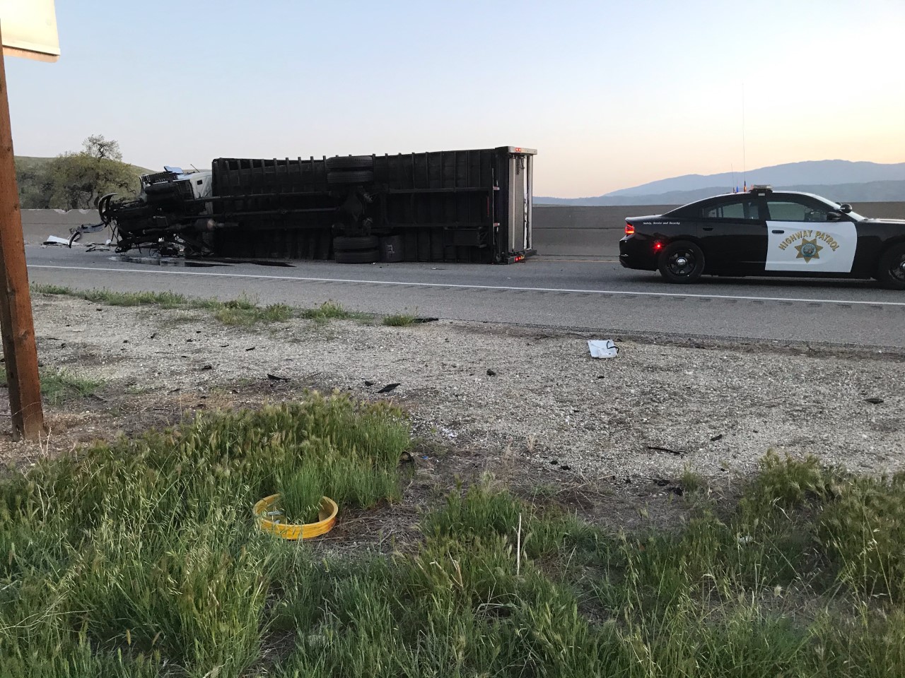 Crash causes diesel spill