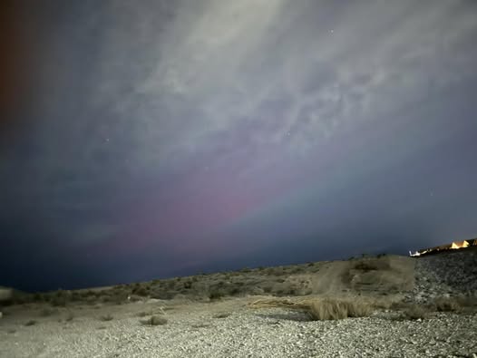 Northern Lights over Las Vegas Valley