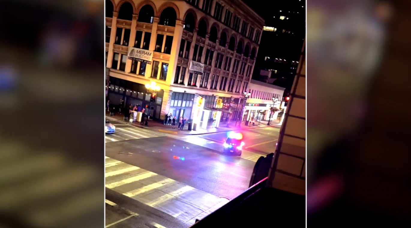 Cell phone video shows moments after shooting near nightclub downtown 