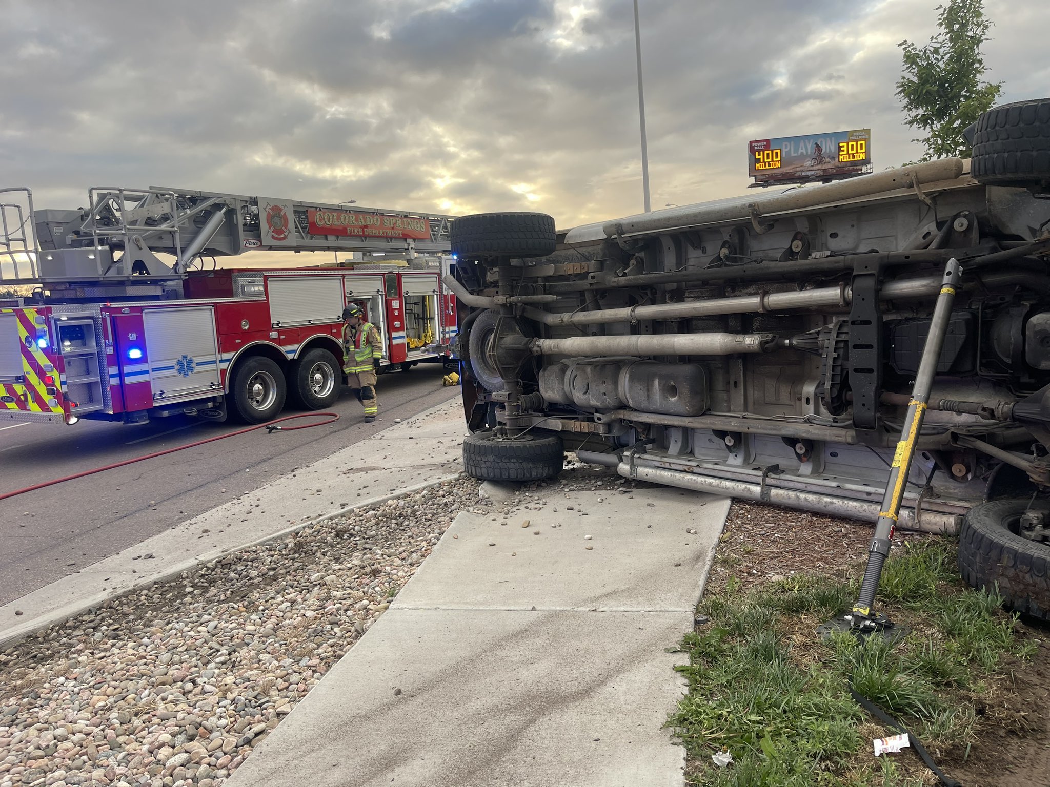 ONE PERSON TRAPPED AT PLATTE AND CIRCLE DRIVE
