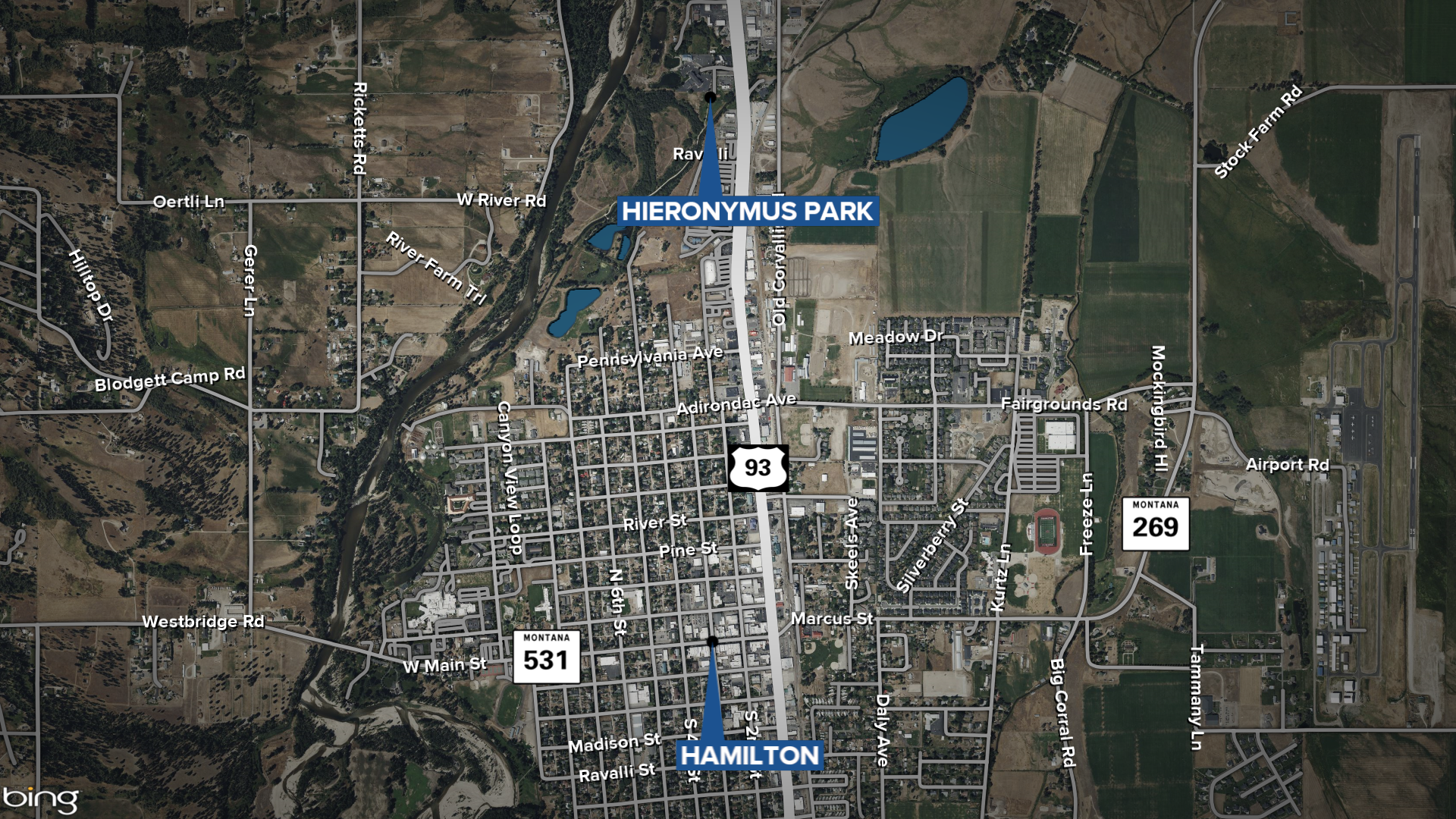 Hamilton Park Moose Map