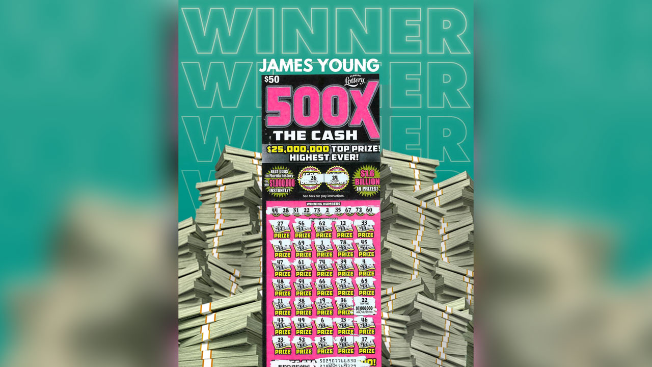 James Young, Florida Lottery $1 million winner