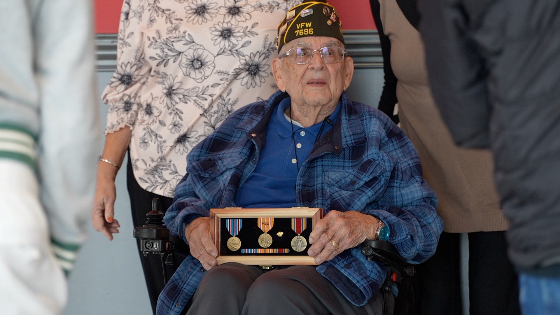 'It feels real good' | WW2 veteran finally receives medals for service 80 years later