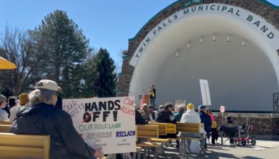 Hands Off Rally in Twin Falls