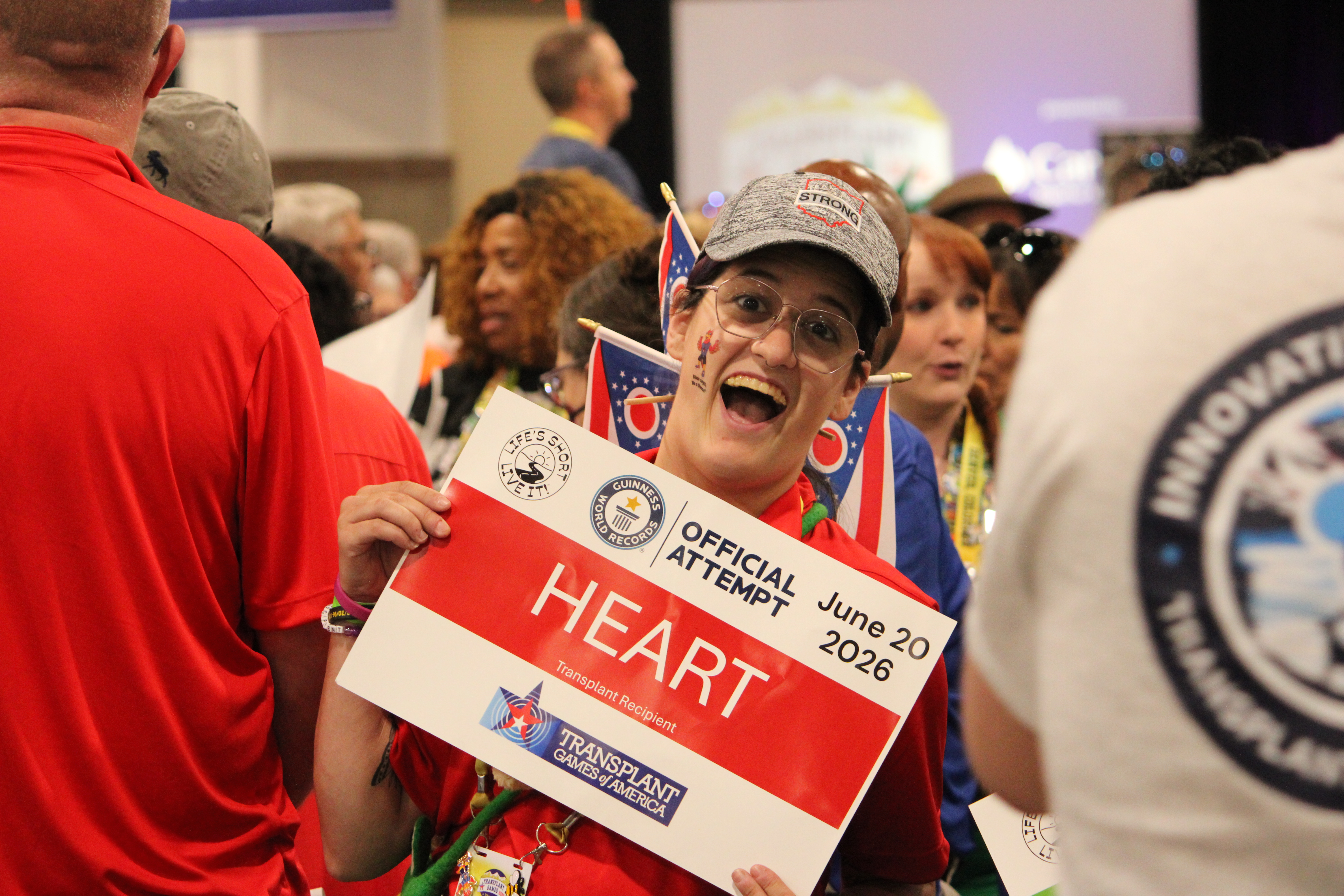 The Transplant Games set a Guinness World Record for the biggest gathering of living organ donors and recipients, with 966.