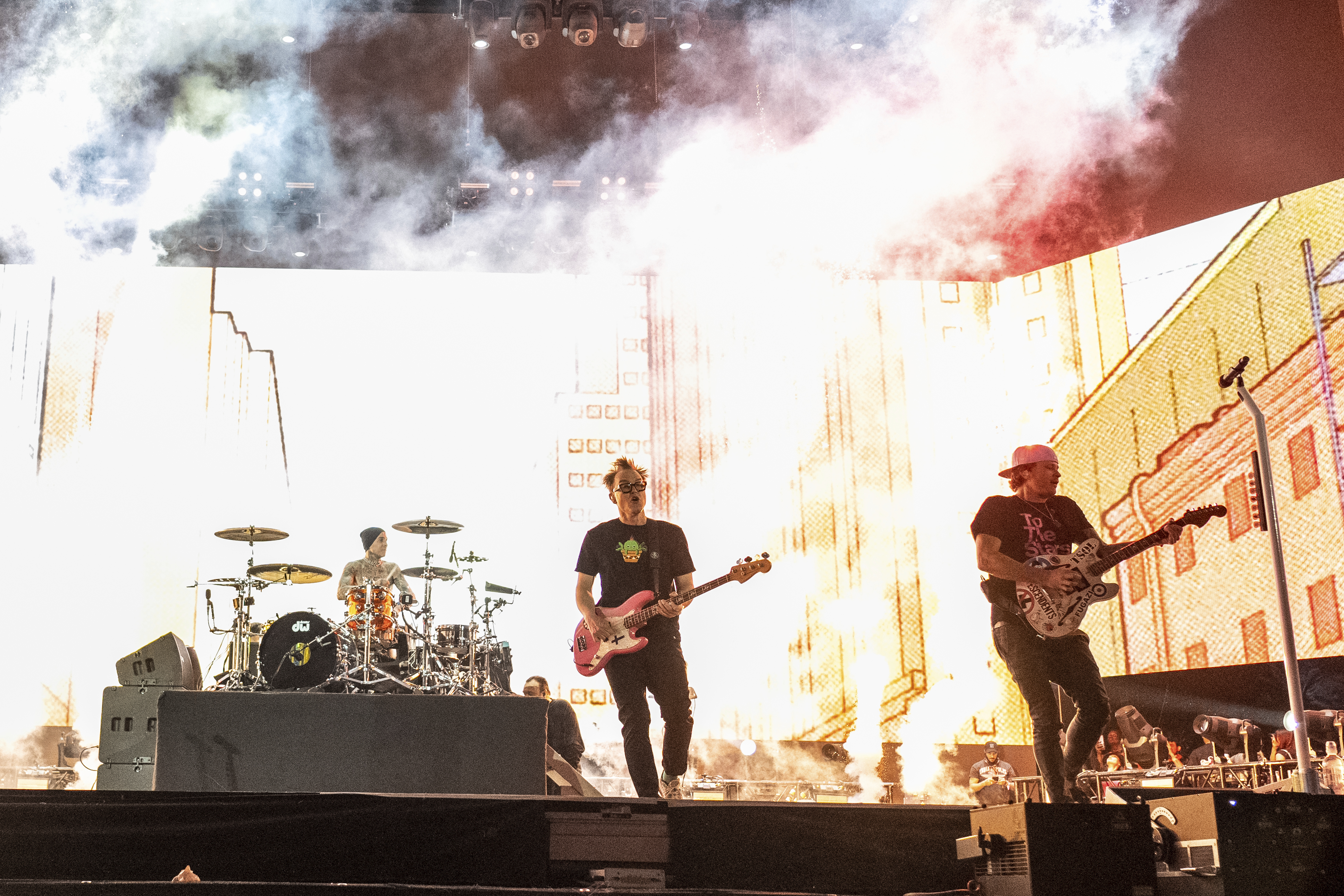 Travis Barker, Mark Hoppus, Tom DeLonge