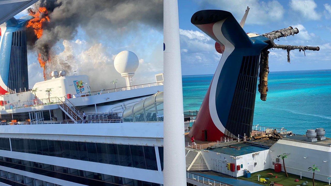 Carnival Freedom fire and aftermath