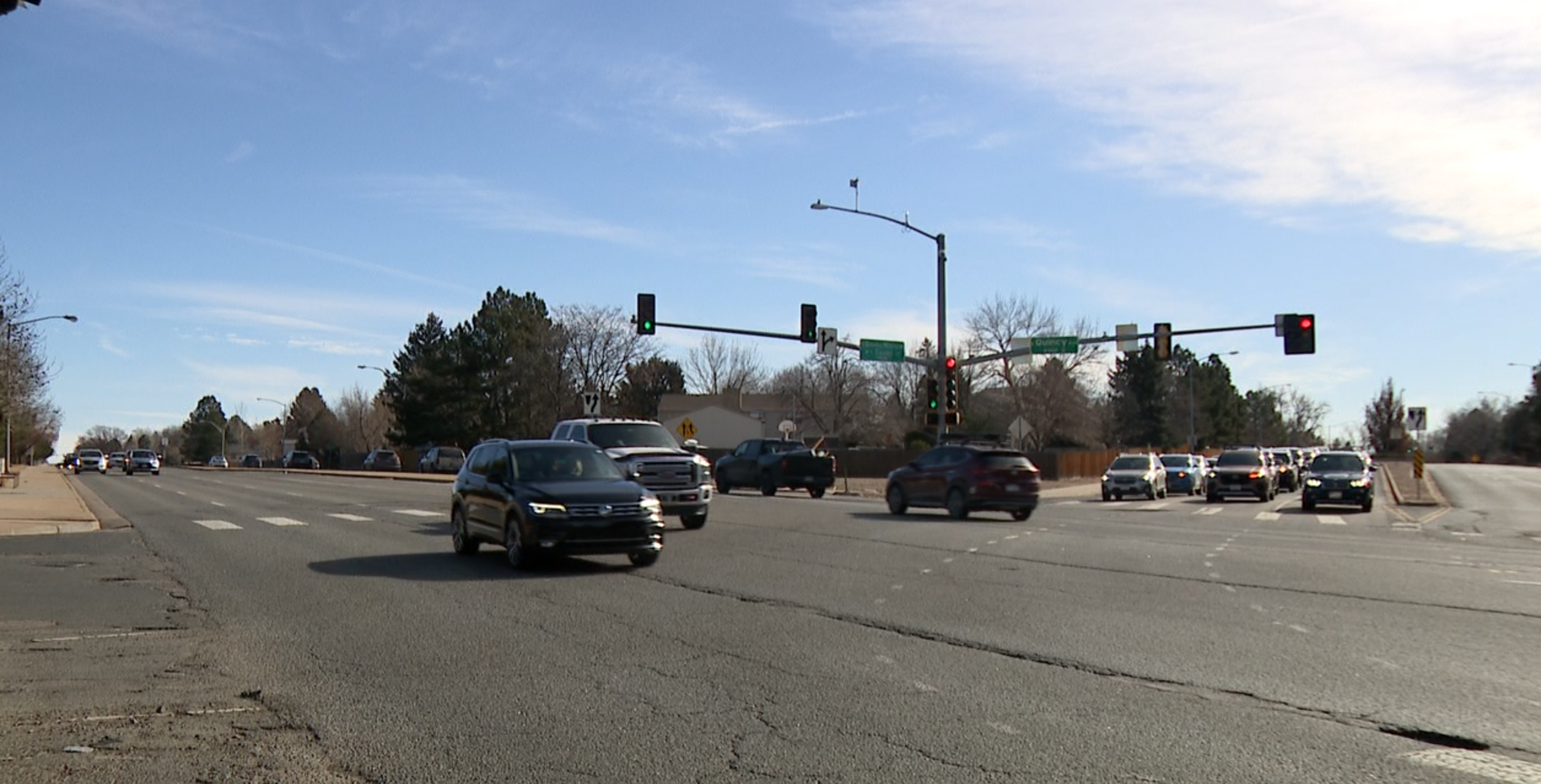 Quincy, Parker and Smoky Hill intersection in Aurora.