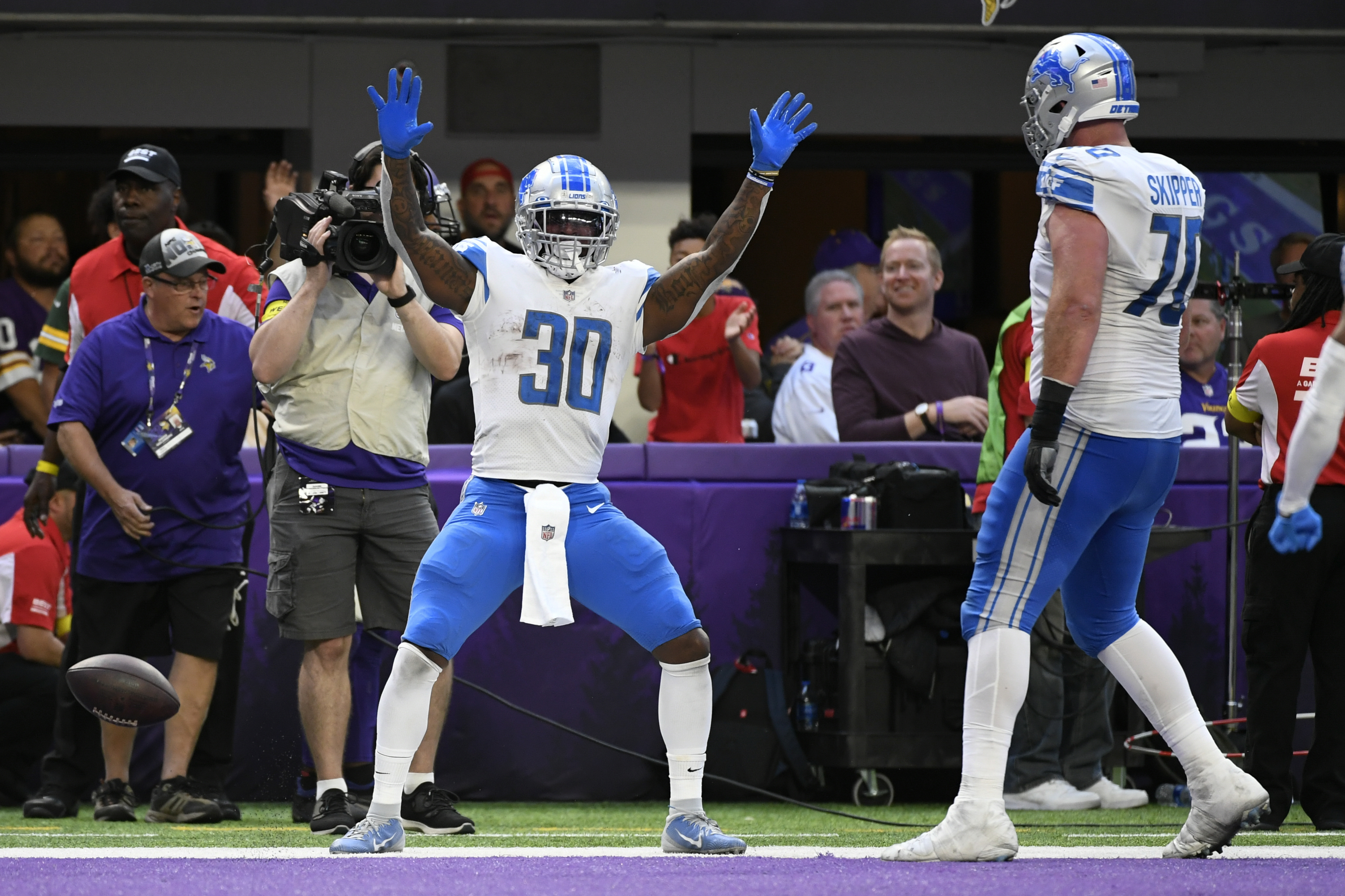 Jamaal Williams Lions Vikings Football