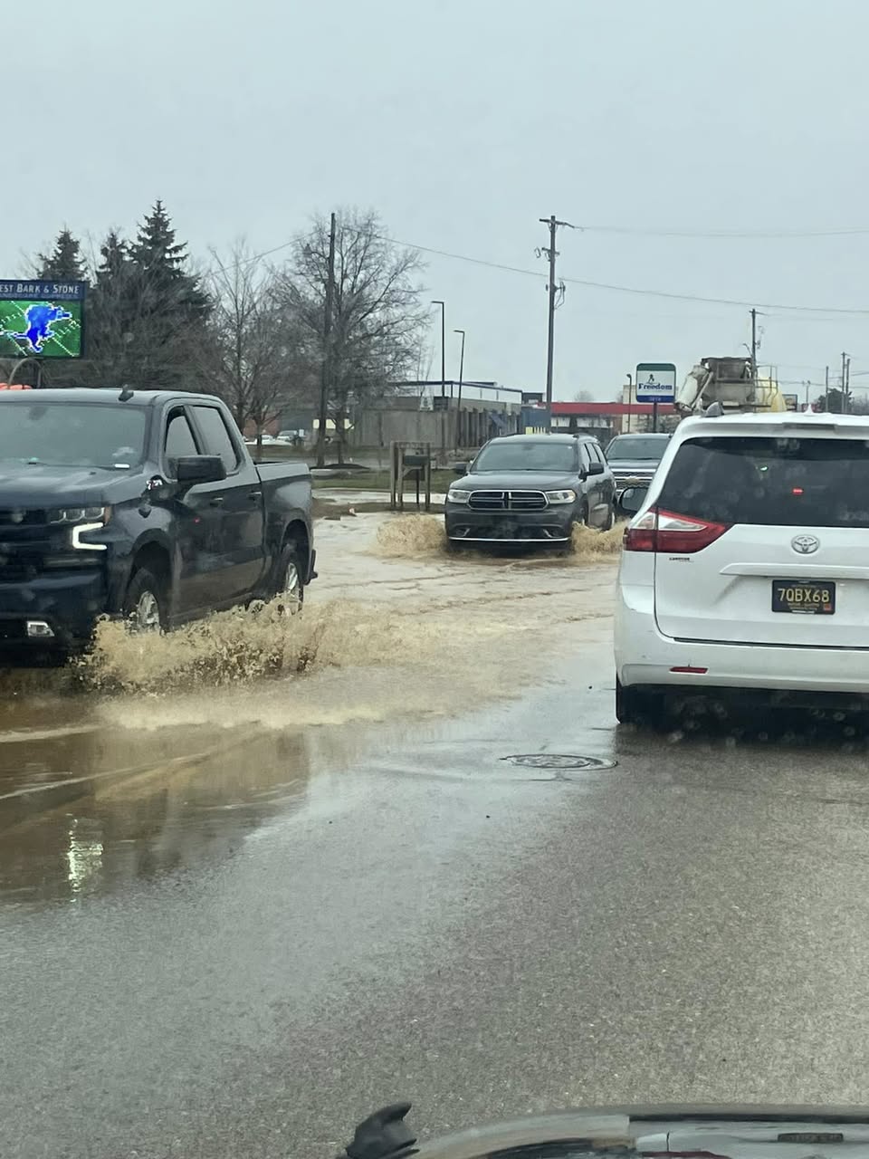 Hudsonville water main break