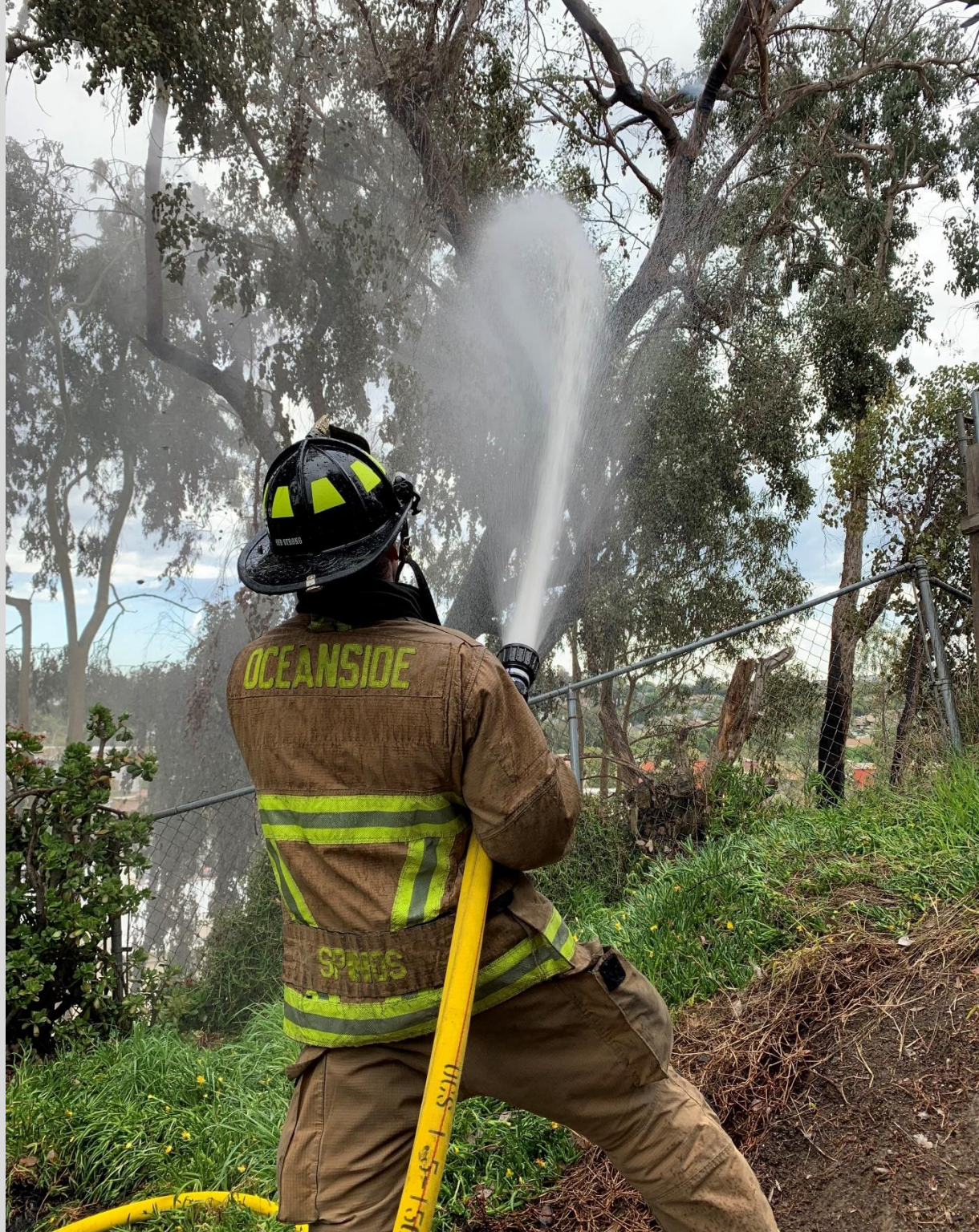 Oceanside lighting strike