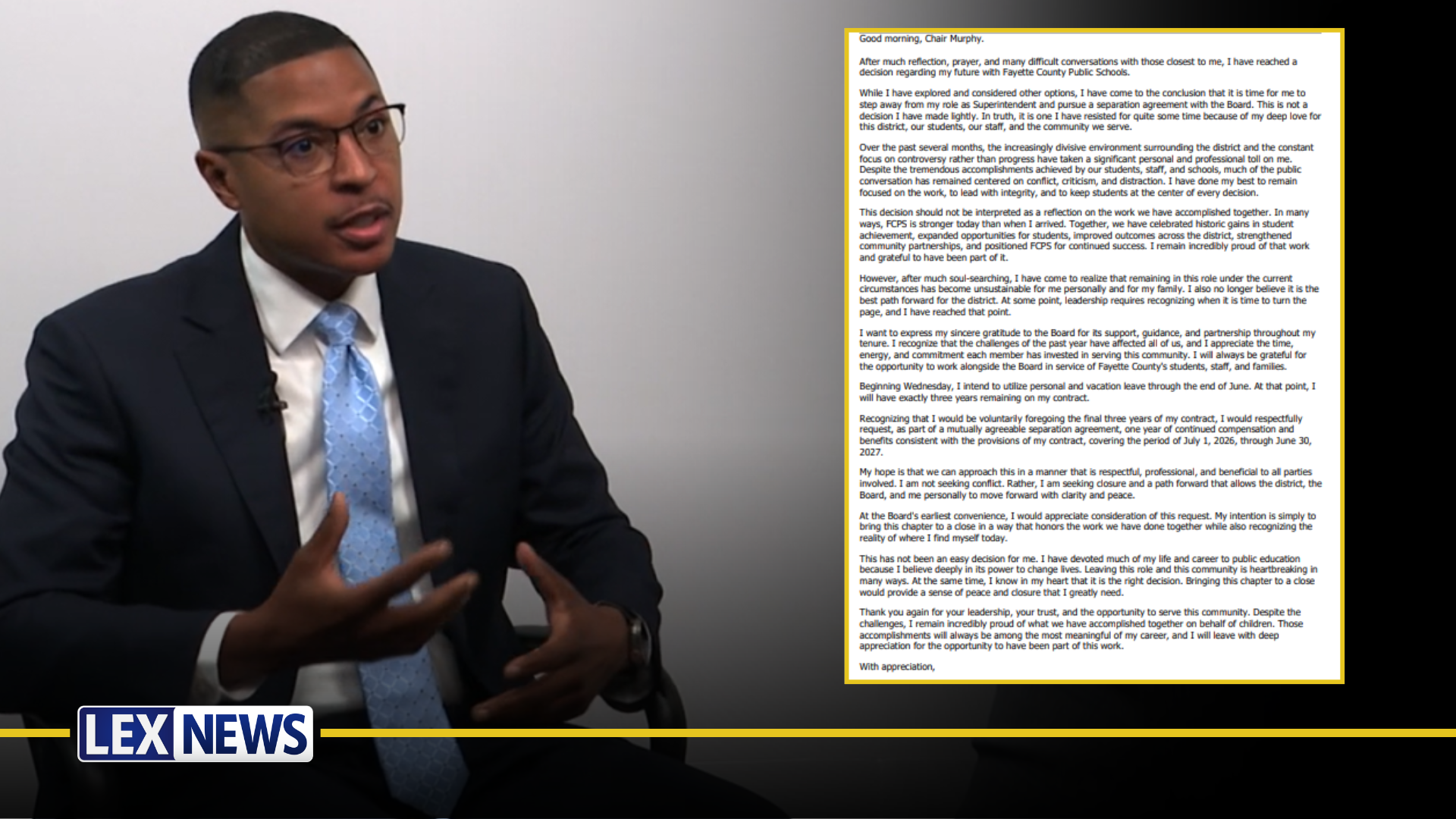 Dr. Demetrius Liggins releases resignation statement 