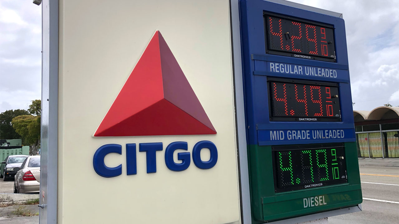 Citgo Gas $4.29 Regular at US 1 and Seventh Ave N Lake Worth Beach, March 7, 2022 