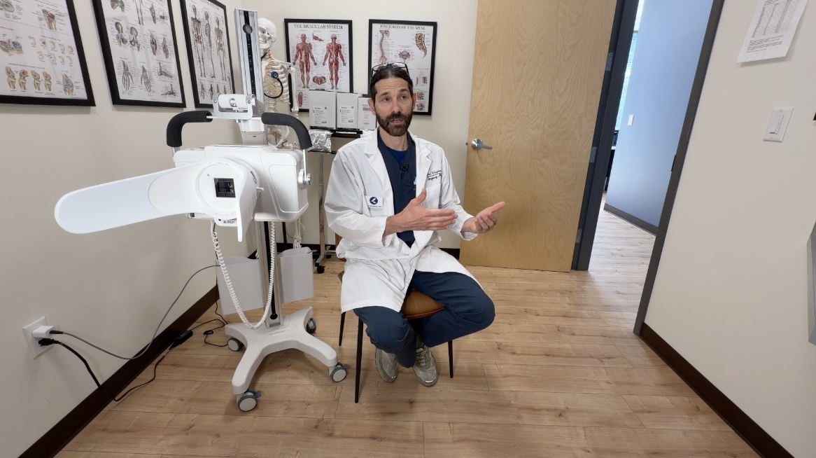 Dr. Noah Kaufman inside his new KaufCare