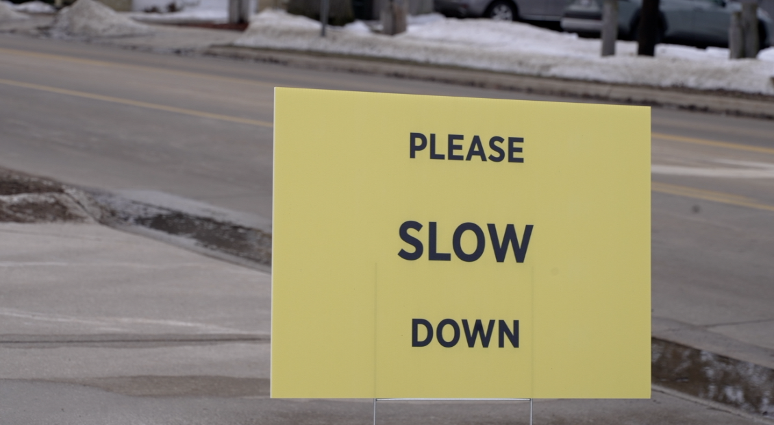 A Muskegon man's 3-word solution is tackling speeding in the city 