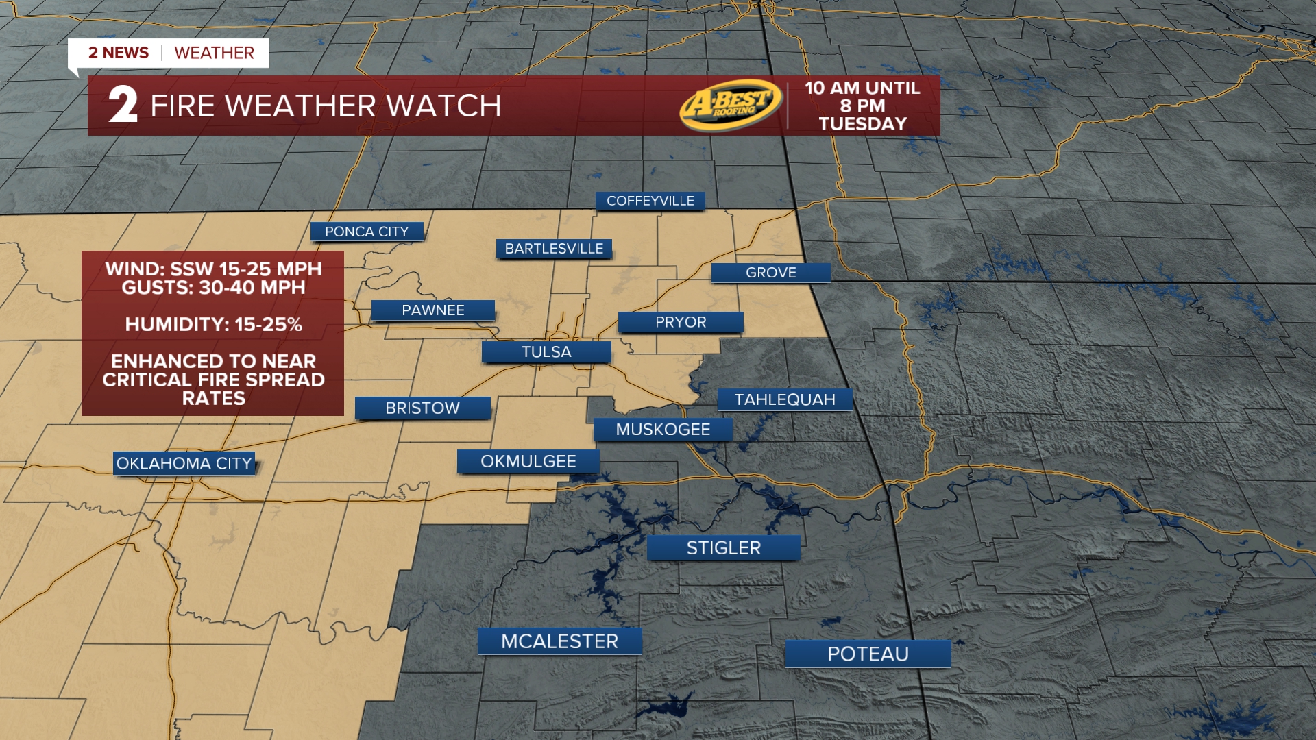 Fire Weather Watch Tuesday