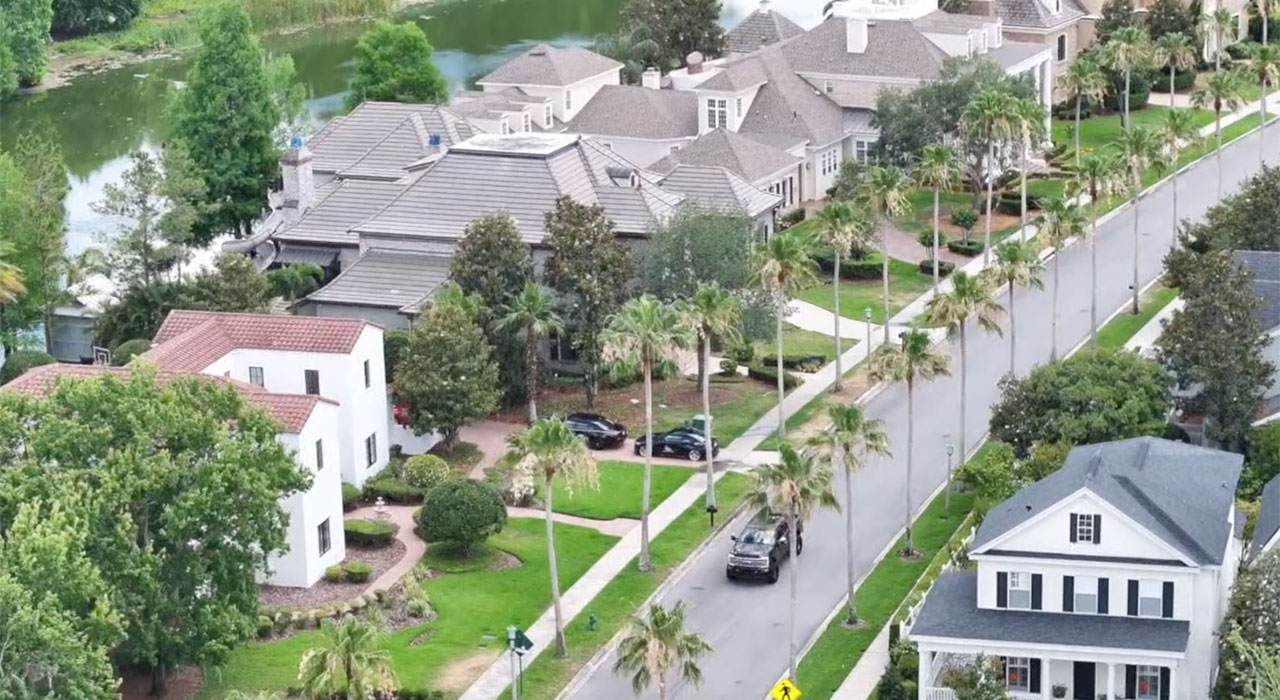 Home aerial view, home generic  