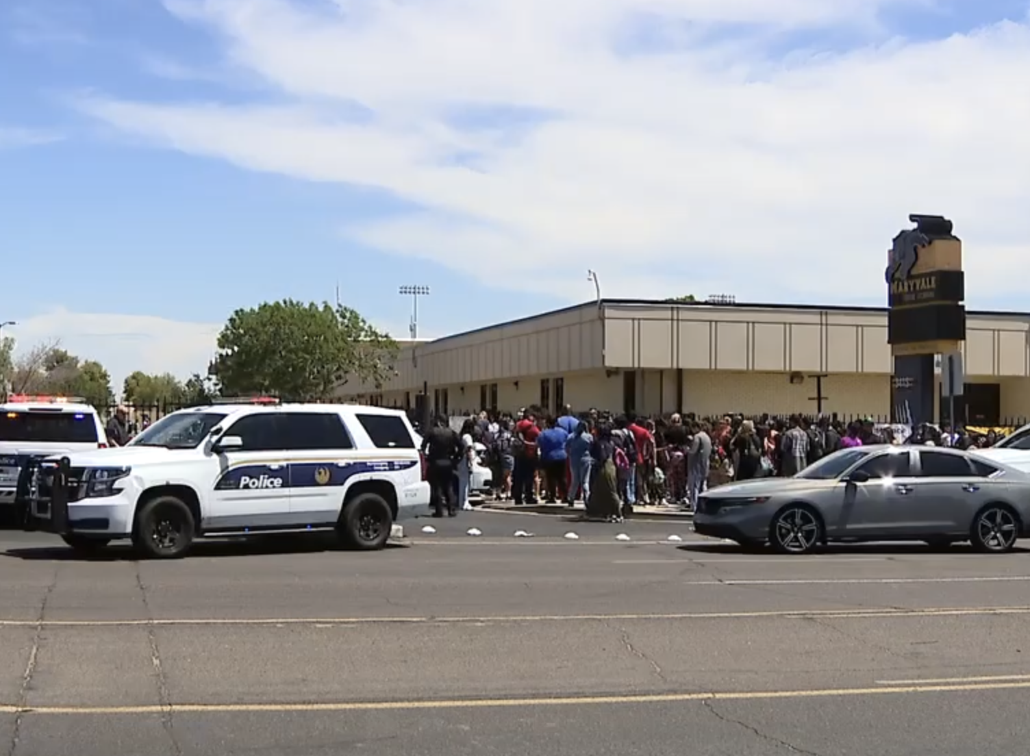 Maryvale High School stabbing scene
