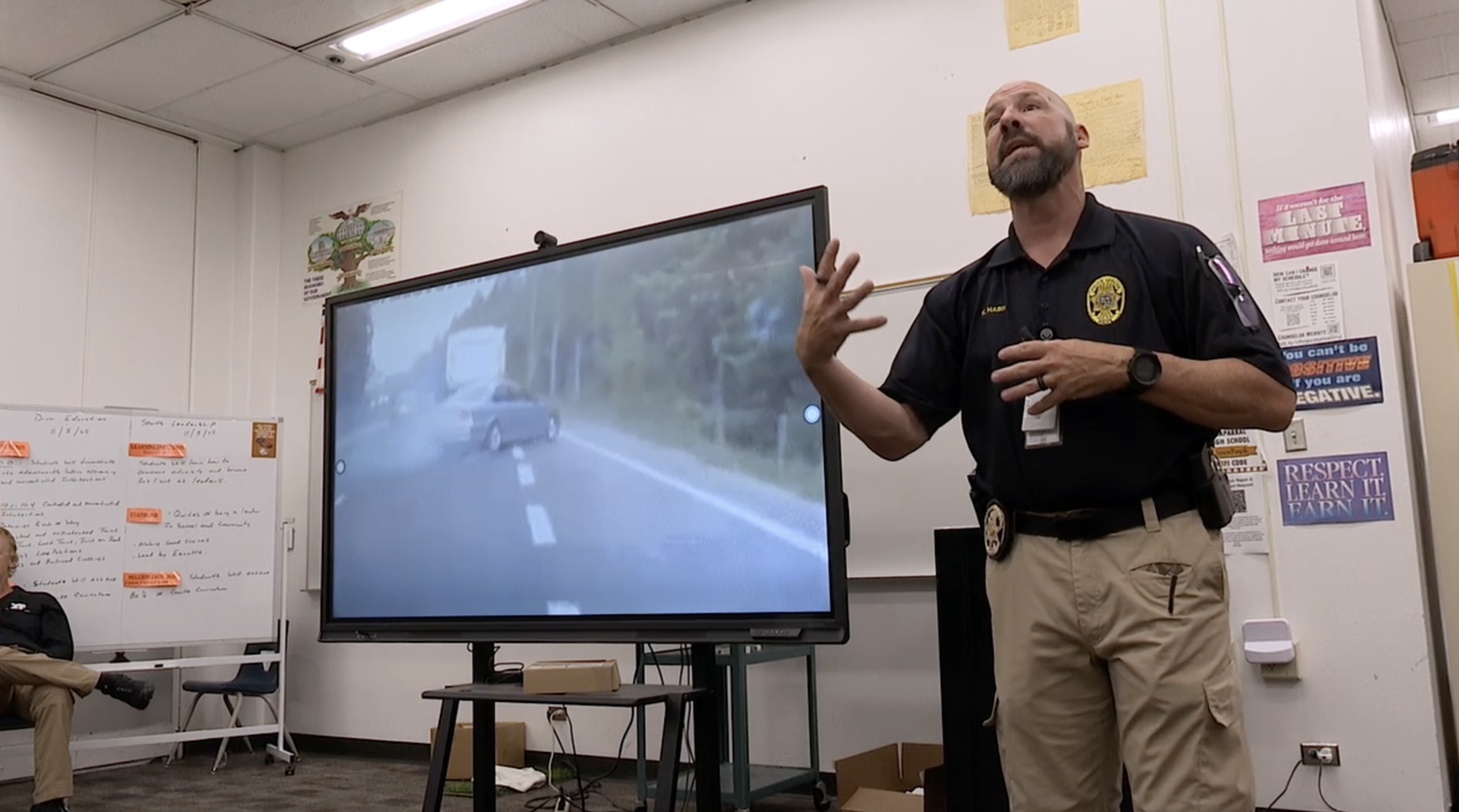 CCSD Police officer visits classrooms 