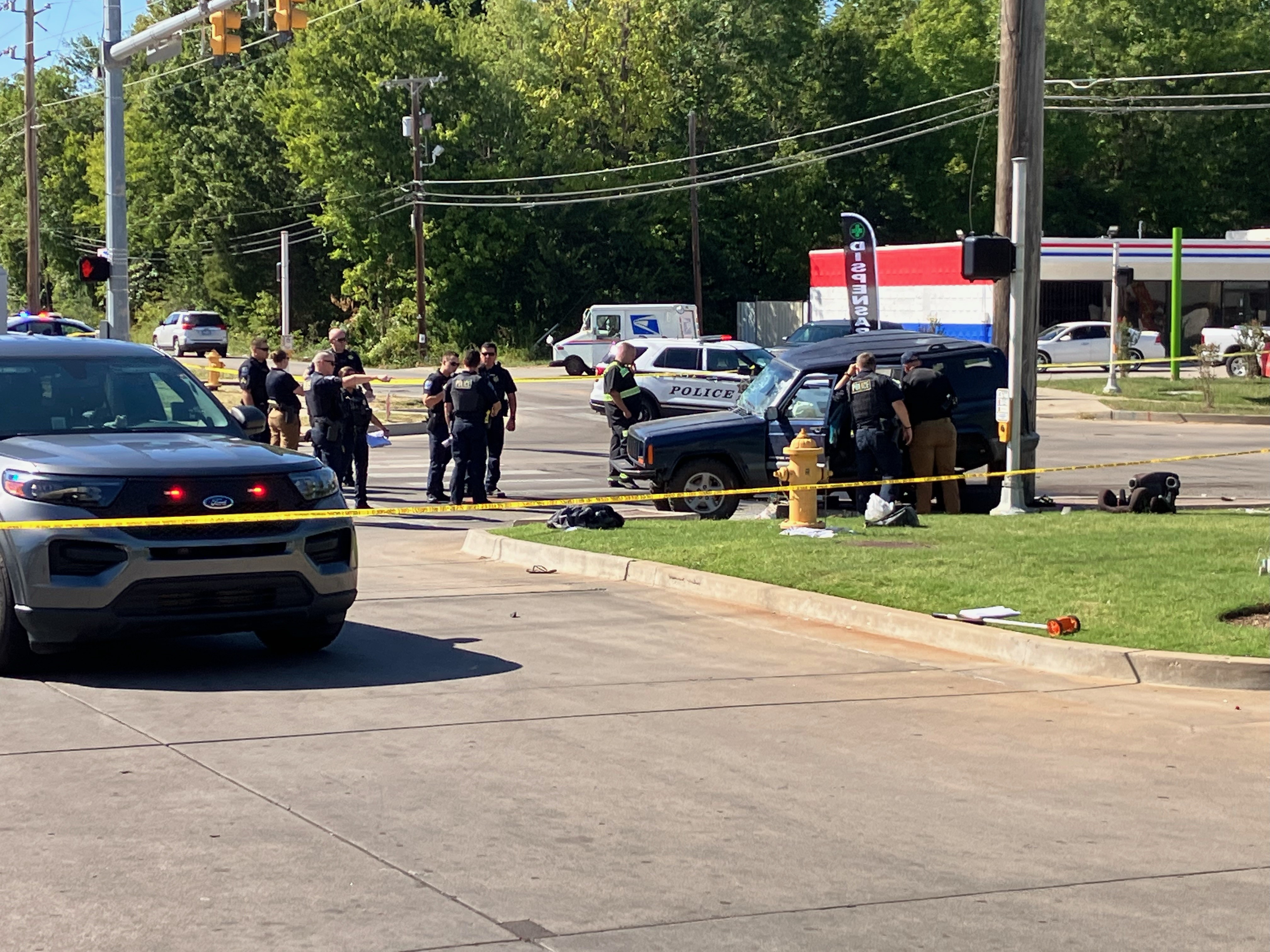 Car crash on North Lewis