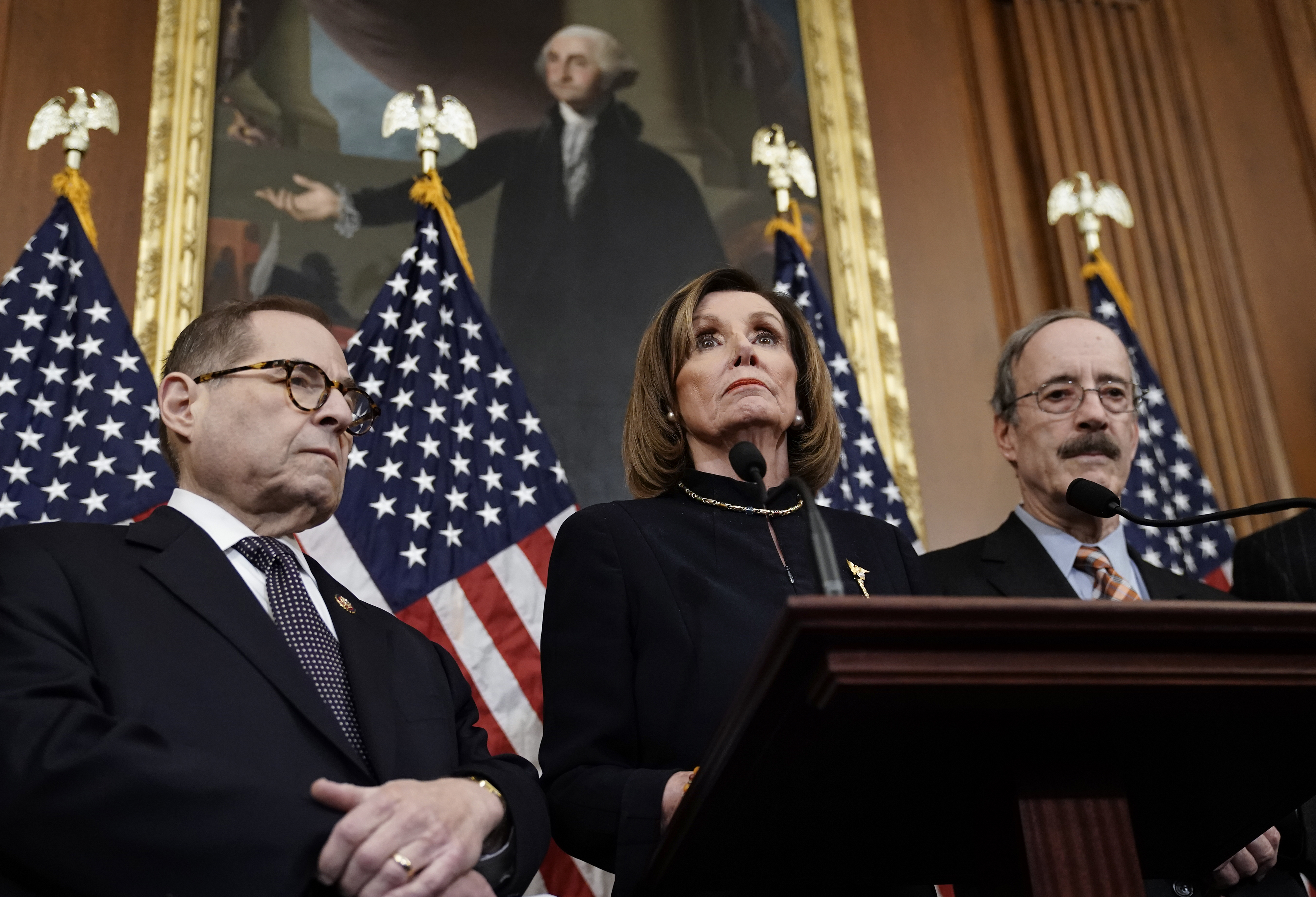 Nancy Pelosi, Jerrold Nadler, Eliot Engel